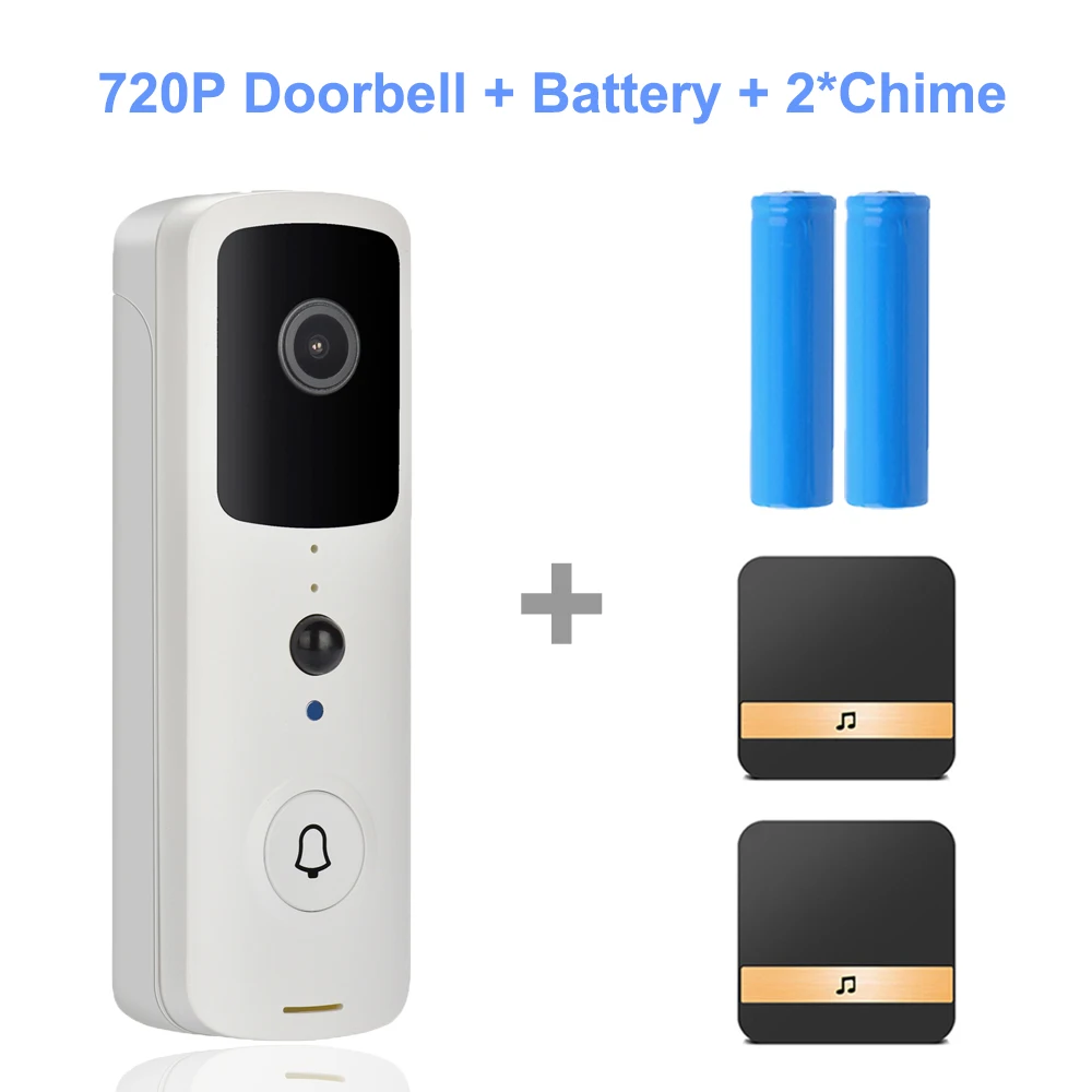 Option 4 HISMAHO видео дверной звонок 1080P HD wifi дверной звонок камера домофон открытый 720P беспроводной Умный домашний монитор безопасности ИК ночного видения - Цвет: Option 4