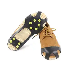 Монтажная противоскользящая Лыжная обувь покрытие скалолазание шипы Захваты 5 кошки с зубьями обувь Бутсы для катания на коньках снежная дорога