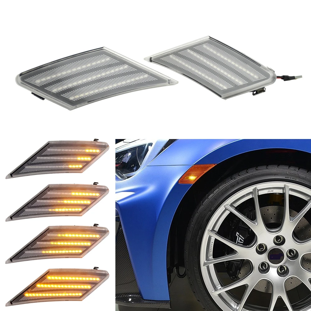 Dynamic Side Marker Turn Signal Light Sequential Blinker Lamp For Subaru BRZ Scion FR-S Toyota FT86 2013-2019 SC2554100 |
