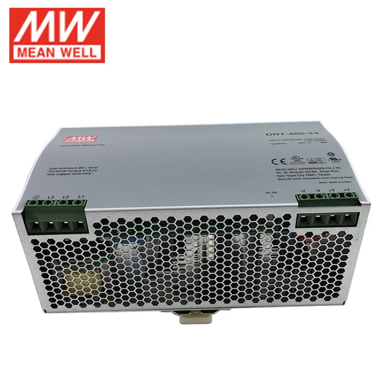 MEAN WELL DRT-480-48 480 Вт 48 В трехфазный din-рейка импульсный источник питания 48 В DC 10A блок питания PSU Трансформатор smps