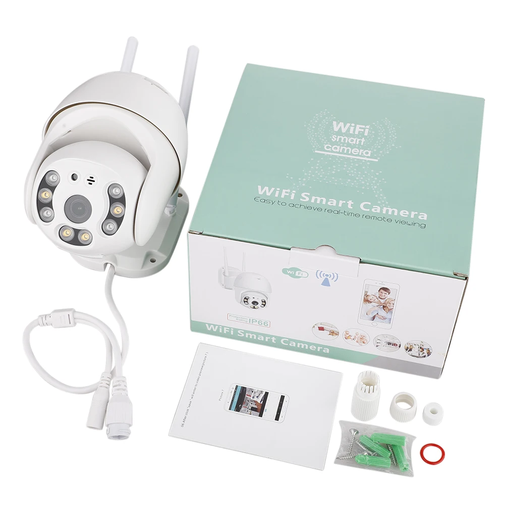 Dome ao ar Resistente à Água de Áudio à Prova Câmera sem Fio de Vigilância em Casa Livre Wifi Câmera D2água 2mp ip Seguro 1080 p