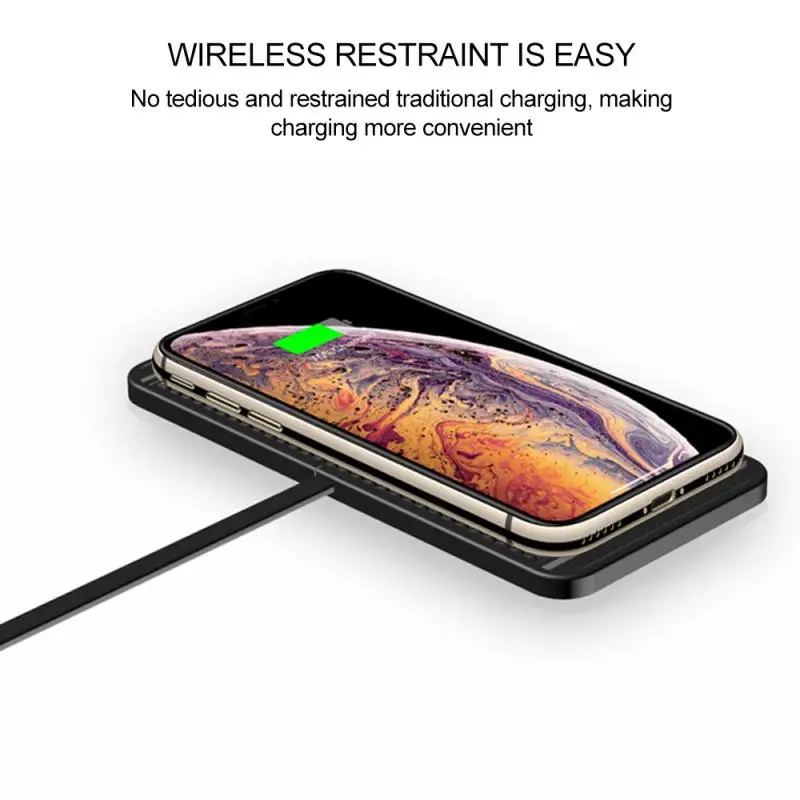 10W 2in1 Non-slip Silicone Mat Car Dashboard Holder Stand Fast Charging Qi Wireless Charger Dock Station Pad For IPhone Samsung | Мобильные