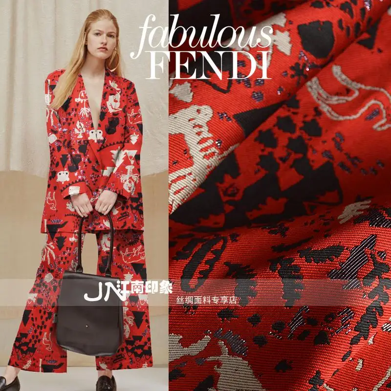 

2019 New Silk Fabric Tissus Tecidos And American Fashion Brocade Cloth Autumn Winter Jacket, Dress, Hard Handmade Diy Fabrics