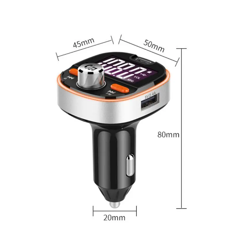 QC3.0 Быстрая зарядка Автомобильный MP3-плеер Bluetooth 5,0 fm-передатчик светодиодный автомобильный радиоприемник