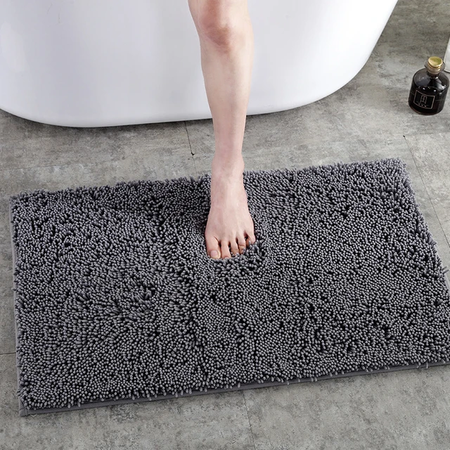 Kitchen Floor Living Room Bathtub Chenille Doormat Bath Mat