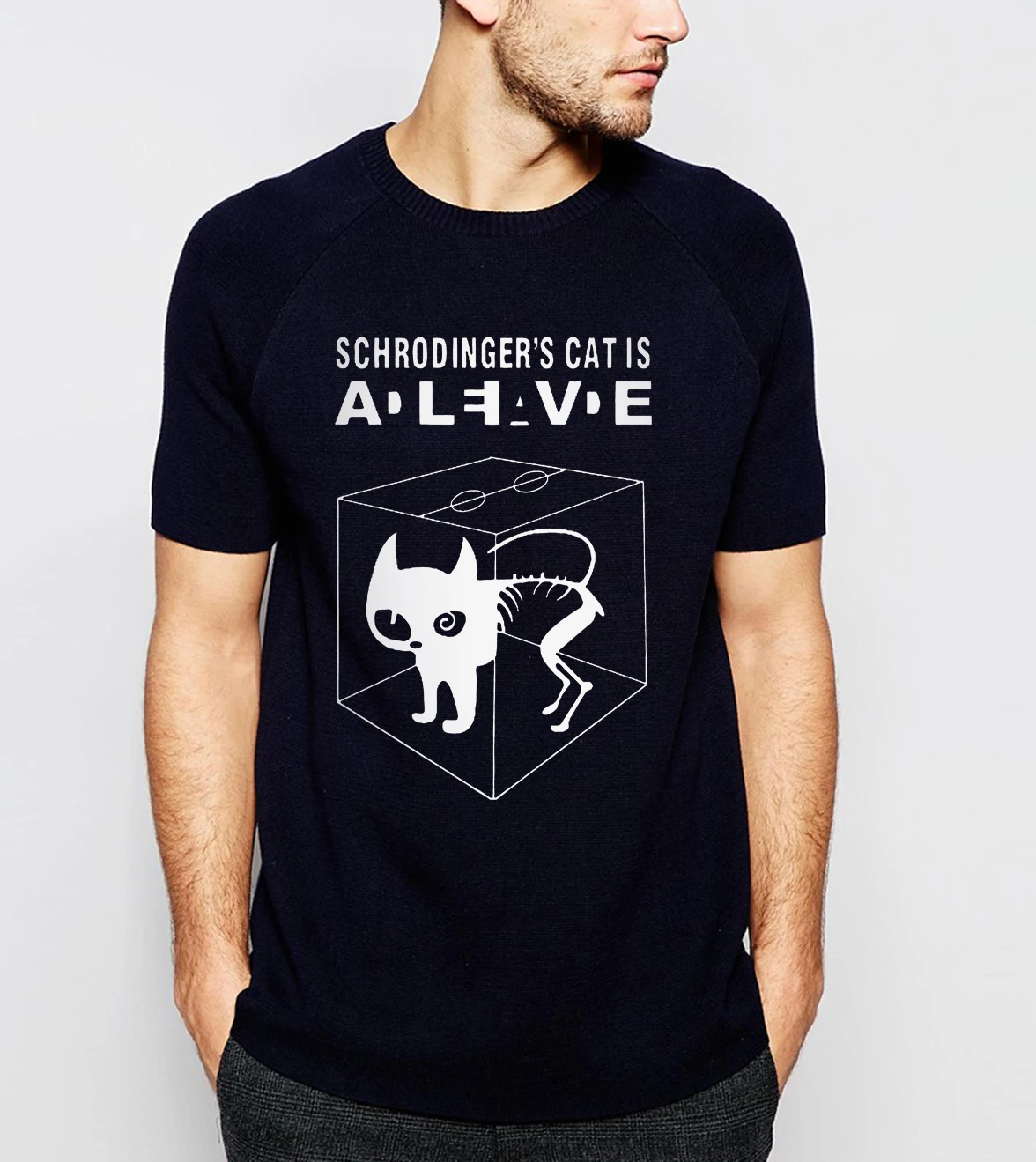 

The Big Bang T Shirt Theory Schrodinger Cat Shirt Casual Cotton Tshirt Short Sleeve Top Tee Summer Streetwear Sportswear Tshirts