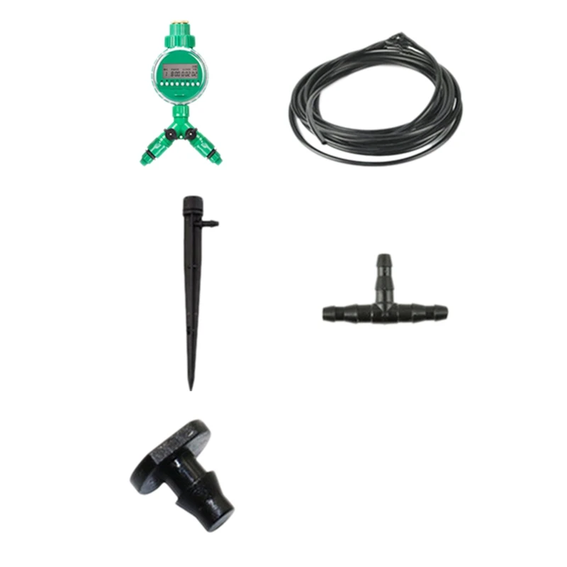 

25 M Garden Diy Automatic Watering Micro-Drip Irrigation System Garden Self Watering Kits Adjustable Dripper Spray Cooling