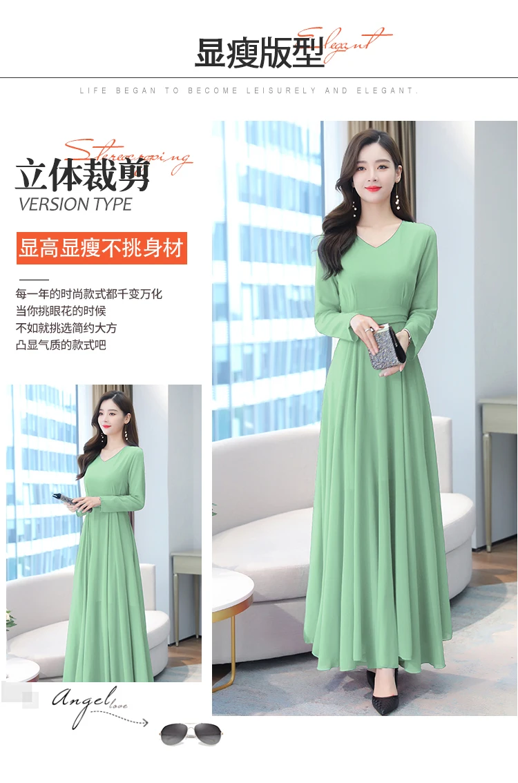 Autumn Winter Vintage Chiffon Boho Midi Dress 2020 4XL Plus Size Sexy Casual Maxi Dresses Women Party Long Sleeve Black Vestidos