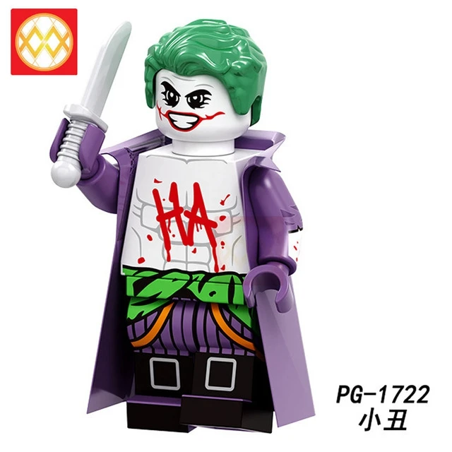 DC super heroes bad guy character Killer croc Bane scarrow Joker harry queen Sinestro Deathstroke строительные блоки детские игрушки - Цвет: PG1722