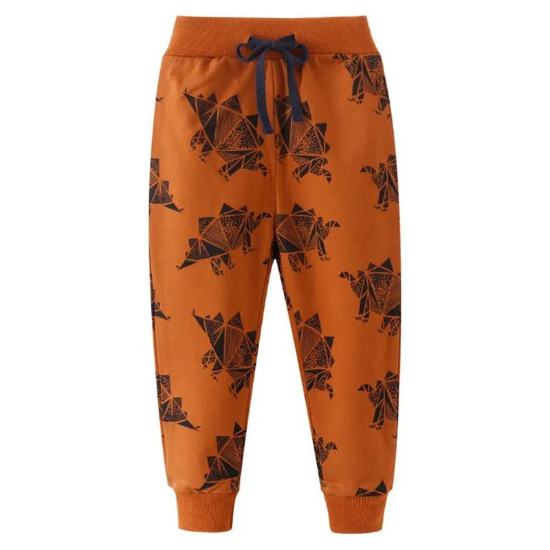 Дизайн; Штаны для маленьких мальчиков; милые детские штаны с аппликацией в виде динозавра; весенне-осенние штаны для мальчиков; брендовая одежда для мальчиков - Цвет: 7104