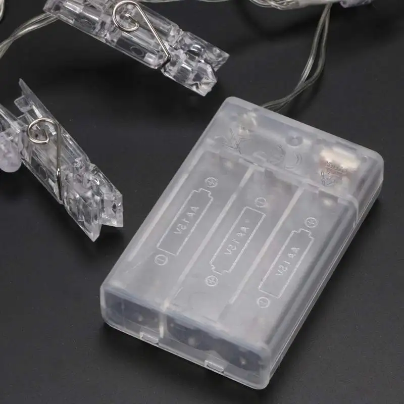2,2 м 20Led Держатель для фото, светодиодные гирлянды на батарейках, рождественские, новогодние, вечерние, свадебные украшения, сказочные огни