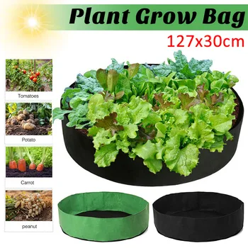 

127x30CM Vegetable Planter Garden Planting Grow Bags for Potato Tomato and Other Vegetables Breathable Nonwoven Fabric Cloth