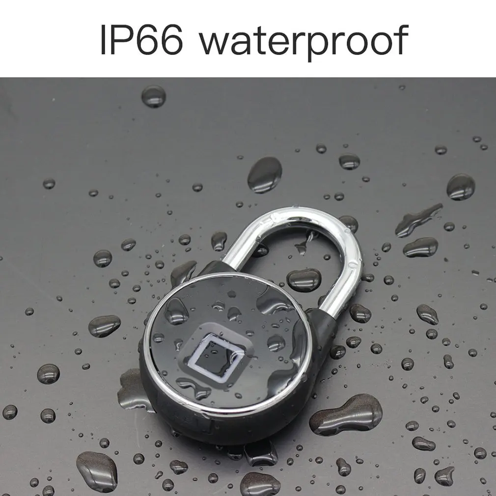 

Waterproof Fingerprint Lock Suitcase Student Dormitory Anti-Theft Long Standby Electronic Padlock Portable