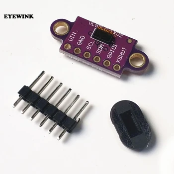 

10PCS VL53L0X Time-of-Flight (ToF) Laser Ranging Sensor Breakout 940nm VL53L0XV2 Laser Distance Module I2C IIC