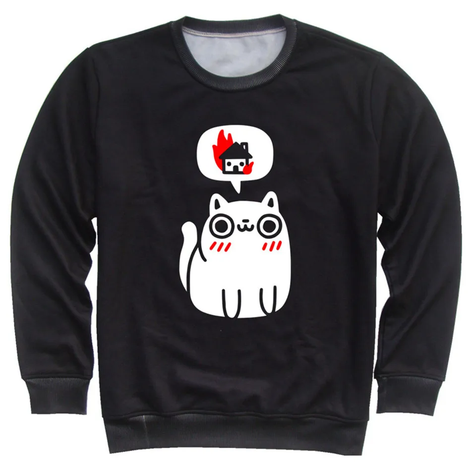 Children Cute Animal Cat Unicorn UFO Skull Red Heart Ninja Print Sweatshirts Kids 3D Hoodies Spring Boys Girl Pullover Tops