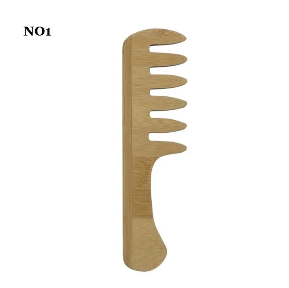 Afro Comb Bamboo Comb Wide Tooth Beard Care Comb Fork Combs Pick Comb Hair Brush