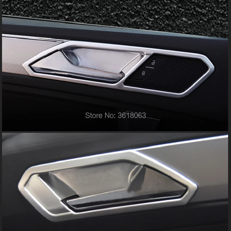 Для Volkswagen Tiguan L ABS Хромированная внутренняя дверная ручка, крышка, рамка, накладка, аксессуары для стайлинга автомобилей