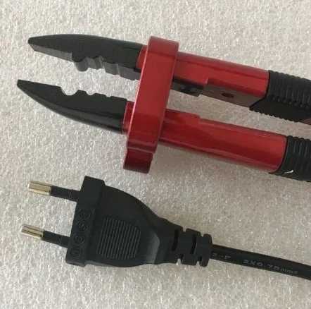 TIP-B Red-EU plug Salone мини-утюжок для наращивания волос красного цвета, соединитель для сплавления кератиновых инструментов, Регулируемый температурный терморазъем - Цвет: TIP-B Red-EU plug