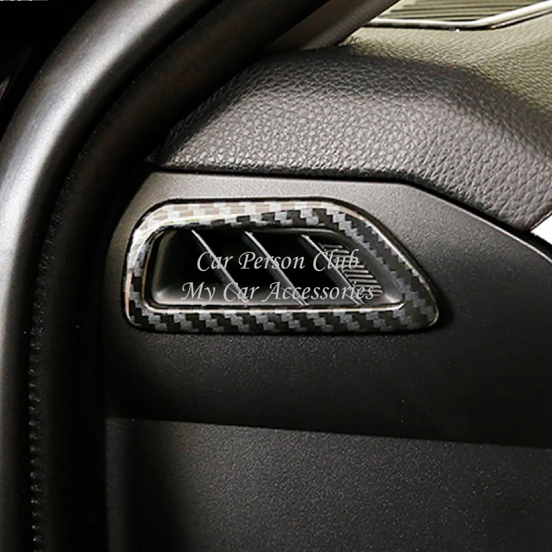 Carbon Fibre Console Side Air Condition Outlet Cover Interior Frame Molding Trim For Toyota RAV4 RAV 4 2019 2020 Car Accessories |