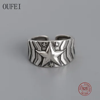 

OUFEI Adjustable Ring 925 Sterling Silver Vintage Rings For Women Pentagram Open Ring 2020 New Luxury Jewelry Accessories