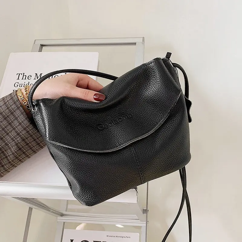 Luxury Genuine Leather Handbags New Designer Fashion Cowhide One Shoulder Handbag Diagonal Multi-Purpose Chest Bag 
