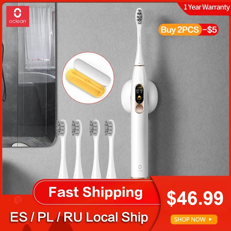 Global Version Oclean X Sonic Electric Toothbrush Adult IPX7 Ultrasonic Automatic Fast Charging Tooth Brush With Touch Screen