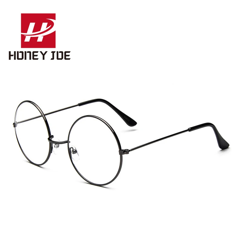Women Men Thin Metal Frame Clear Round Lens Glasses Nerd Spectacles Eyeglass