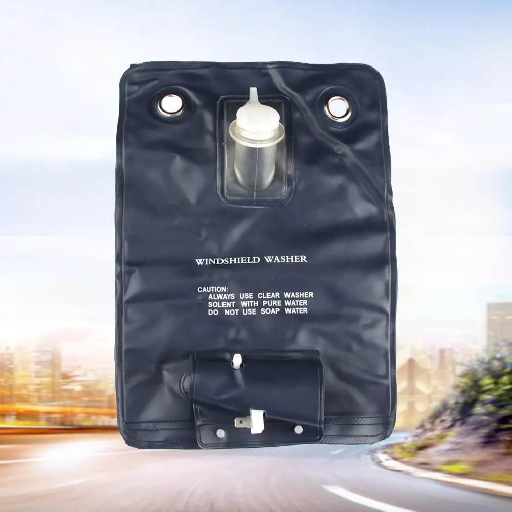 Universal 12V Pump Car Auto Windscreen Washer Bottle Bag Kit Cleaning