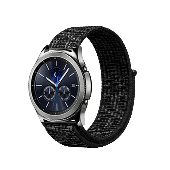 Galaxy watch band для samsung galaxy watch 46 мм 42 мм active 2 gear s3/huawei watch gt 2 ремешок 20 22 мм спортивный нейлоновый ремешок - Цвет ремешка: black white 11