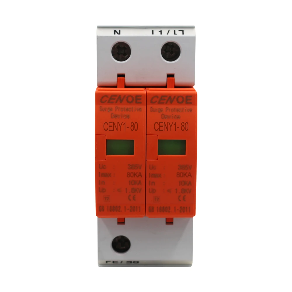 Superior 2P Surge Protector Spd Protezione Contro Le Sovratensioni Per Uso Domestico Dispositivo Di Protezione A Bassa Tensione 80Kva 60Kva 40Kva 20Kv