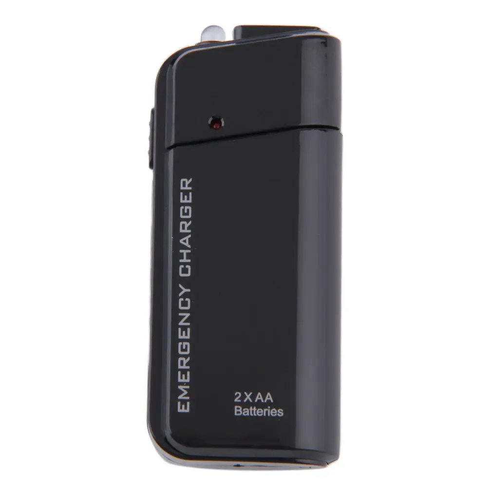 Универсальный портативный аварийный USB-удлинитель для 2 батарей AA зарядное