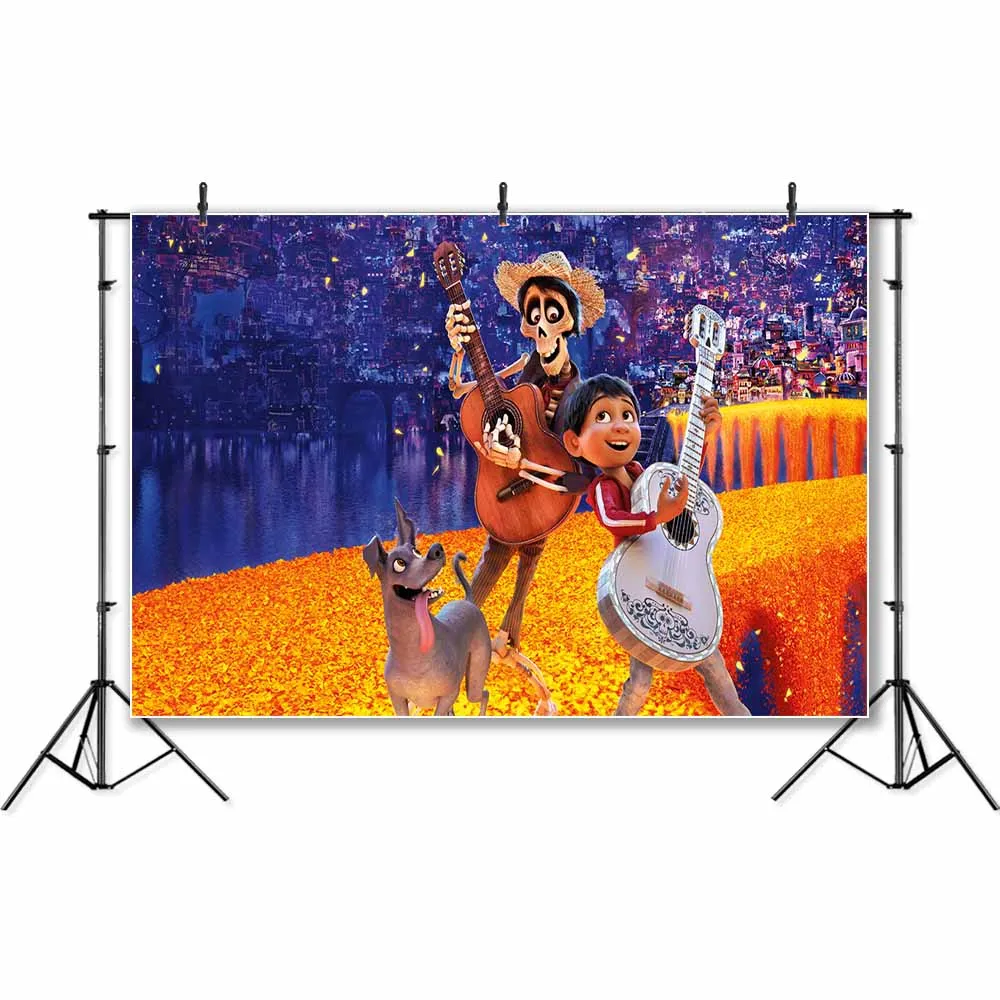 Thin Vinyl Halloween Happy Birthday Theme Cartoon Coco Movie