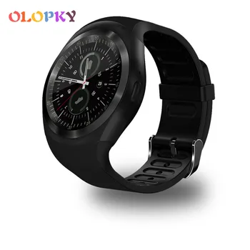 

2020 Y1 circle screen Smart Watch Fitness Tracker Message Call Reminder support Nano SIM Card TF Card for Ios Android Phones