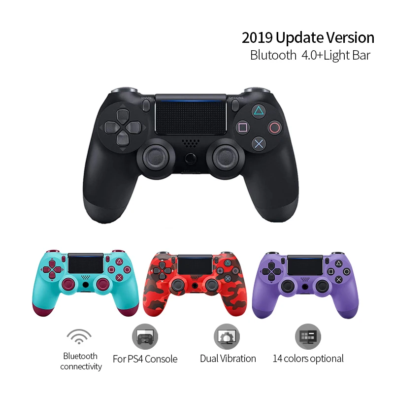 

Outmix Wireless Controller Switch Bluetooth 4.0 Dual Shock Joystick Gamepads for PlayStation 4 PS4 Gamepad PS4 Console Version 2