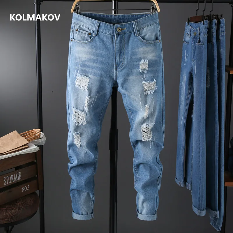 

Мужские эластичные джинсы, хлопковые брюки, размеры 28-36, N660, весна 2021