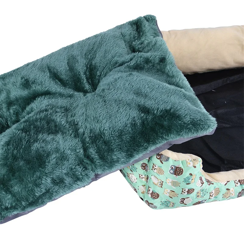 LOOZYKIT S/M/L/XL с рисунком Совы зимняя кровать для домашних животных с ковриком милый теплый мягкий щенок собака котенок товары для домашних животных 1 шт