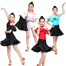 Детский танцевальный костюм для девочек на день балла Румба Самба латинские платья платье для соревнований для женщин Одежда для девочек для танцев