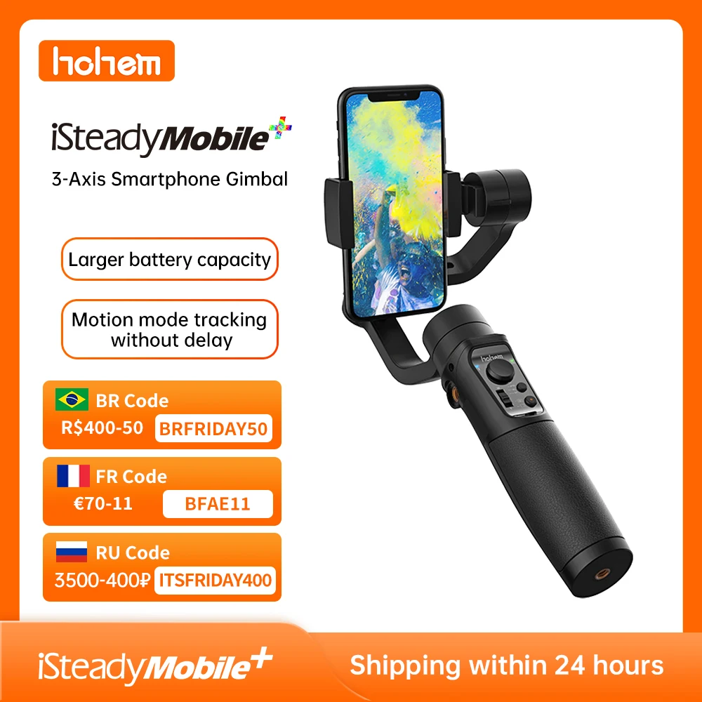 Подвес Hohem iSteady для мобильных телефонов iPhone 11X8 7 Huawei и Xiaomi | Электроника