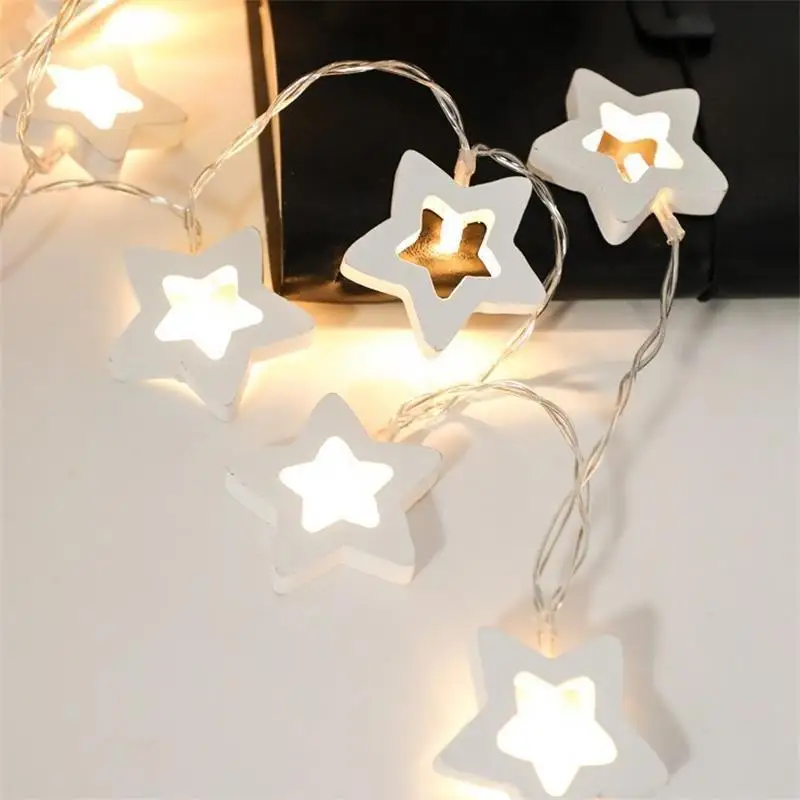 2022 Christmas String Lights Battery Operated Heart Love Tree Hanging New Year Home Room Decorations | Дом и сад