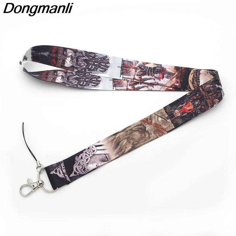 PC87 Викинги крутой брелок бейдж со шнурком ID Lanyards/Мобильный телефон Веревка/ключ нашейные ремешки ремни ювелирные изделия