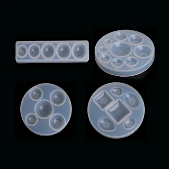 

1 PC Hemisphere/ Round/Oval Silicone Mold Mould For Resin Pendant Jewelry Making Tool 4 Style