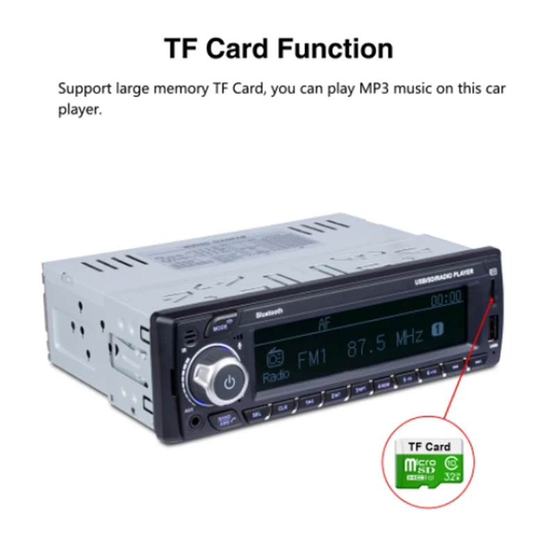 1Din DAB+ приемник автомобильный Радио MP3 Стерео Авторадио Поддержка AM FM RDS Bluetooth USB SD AUX с DAB антенной