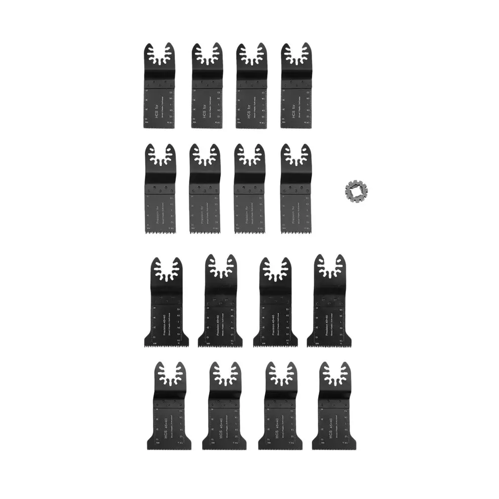 

17pcs Saw Blade Oscillating Rotary Multitool Wood Cutting Grinding Sanding Trimming Molding Polishing Set