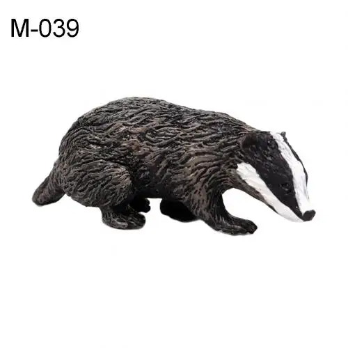 Моделирование леса диких животных модель Барсук Росомаха Anteater Beaver Bear фигурка ПВХ игрушка фигурка подарок для детей - Цвет: 039
