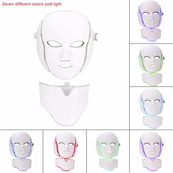 

7 Color Light LED Facial Mask Photon Tighten Pores Skin Rejuvenation Anti Acne Wrinkle Removal Therapy Beauty Salon Tool