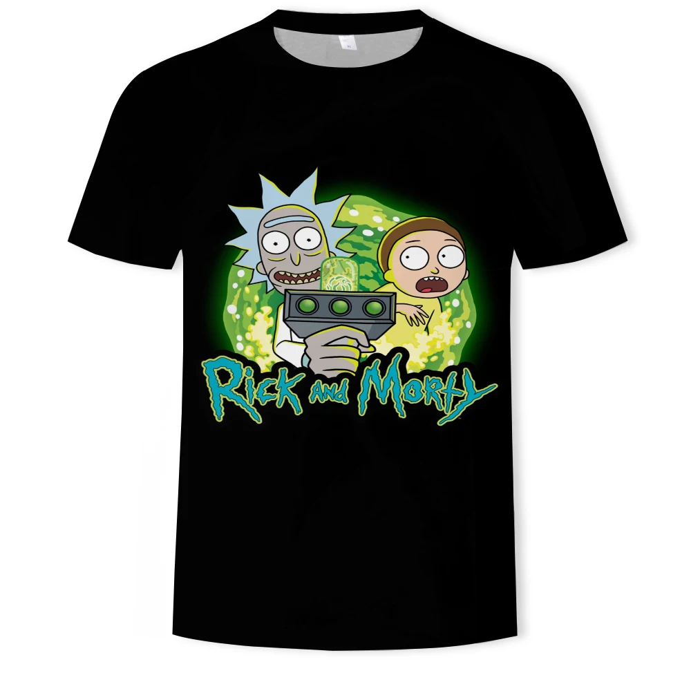 

3d-printed Rick and Morty, I'm not arguing. I'm explaining why I'm wearing a three-dimensional short sleeve cotton T-shirt