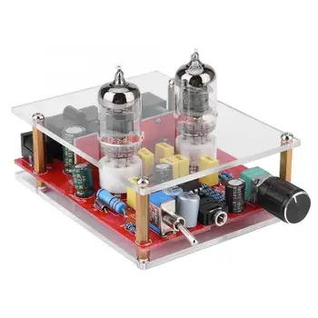 

DIY 6J1-2 Tube Headphone Amplifier Kit Preamp Tube Board Preamplifier Post-amplifier with 3.5MM Headphone / Preamp Output 12V DC