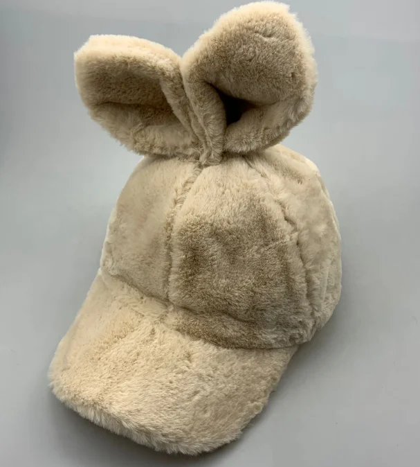 beige Новая Зимняя кепка Женская милая японская дикая плюшевая теплая бейсбольная кепка - Цвет: beige