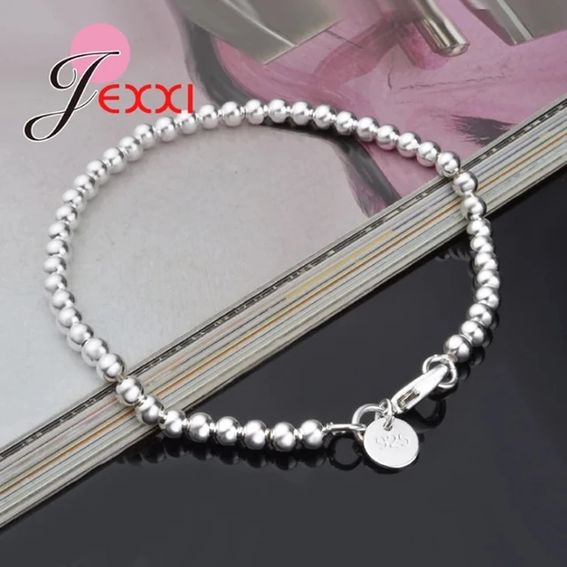 925 sterling silver pearls bracelet accessory letter U design