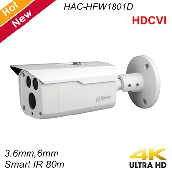 

Dahua Lite Plus Series HDCVI Camera IR Bullet Camera 4K Resolution 3.6mm 6mm Optional Fixed lens Waterproof HAC-HFW1801D
